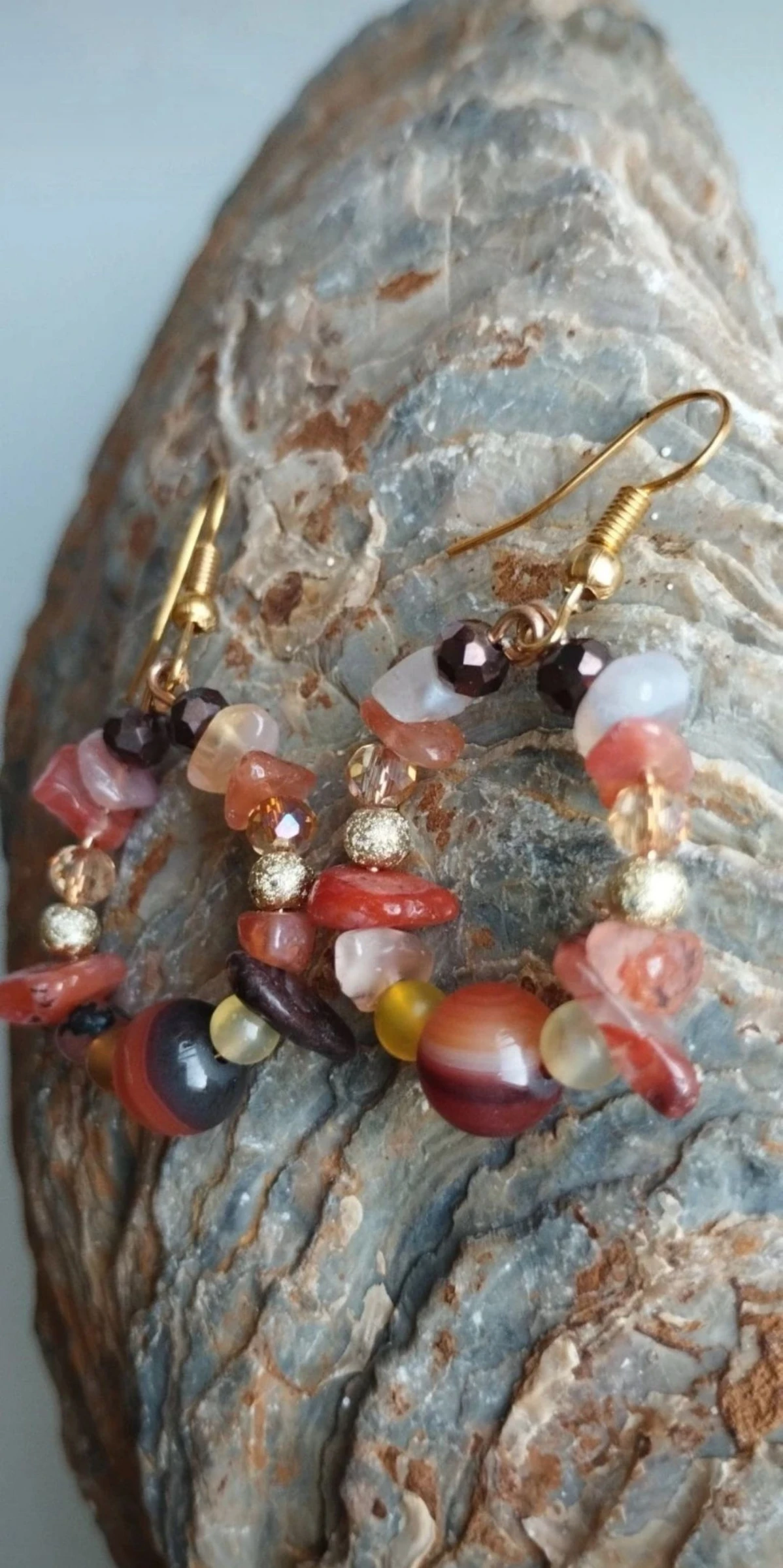 1 x 10€🌟  2 x 16€🌟 ❤️‍🔥🎁🧸🫴🏼Magnifiques Boucles d'Oreilles Artisanales en Minéraux Naturels🫴🏼🧸🎁❤️‍​ – photo 6
